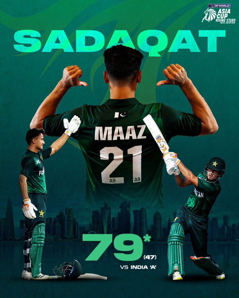 ⭐️🇵🇰

#DPWorldAsiaCupRisingStars2025 #INDvPAK #ACC