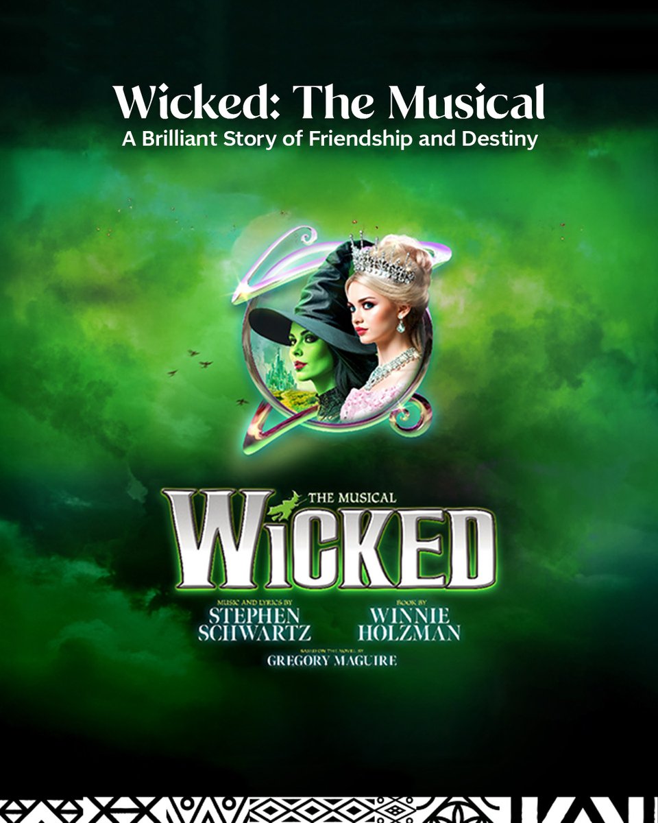 VisitSaudi's tweet image. Experience the untold story of friendship, rivalry, and destiny in WICKED The Musical 💚✨

🗓️ 3 Dec 2025 – 3 Jan 2026
📍 King Fahad Cultural Centre, Riyadh

Book your tickets today!
visitsaudi.com/en/riyadh/even… 

#StayedForMore #VisitSaudi