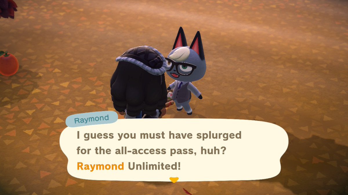 wispylich's tweet image. I got Raymond as my first campsite villager! I&apos;m so happy. 
#Switch2 #ACNH