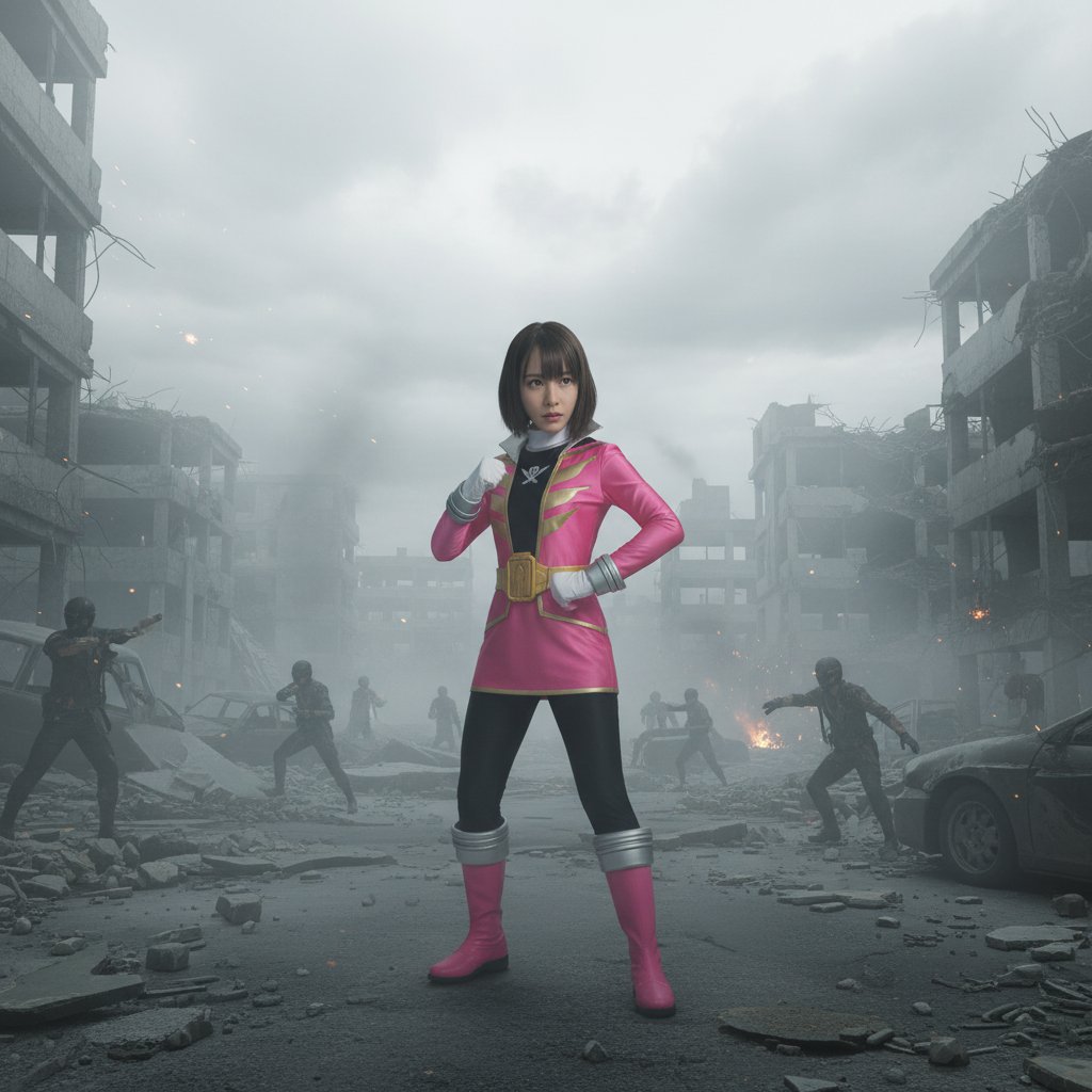 Kyonpinklove's tweet photo. evil pink ranger
- this city is gonna be ours now, together we are unstopable!

kyon
- yes, this people is just weak and useless against us

#ryona #heroineinperil #ヒロインピンチ #やられ #ヒロピン #BRAINWASH #AIart #AIgirl #AIイラスト #AI https://t.co/nJo4R3iNxI