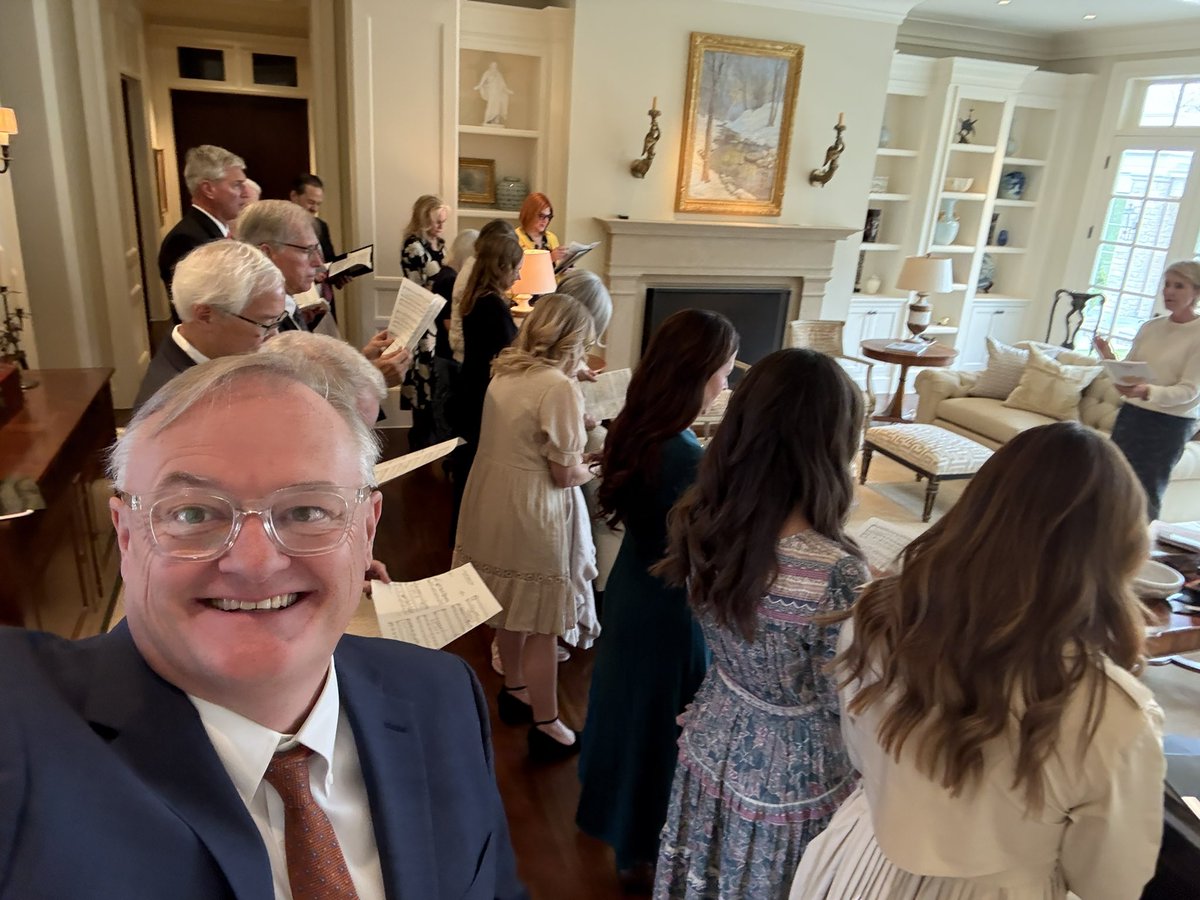 It’s tough to skip choir practice when they meet at your house. 🤷‍♂️ Kudos to everyone who sings on Sundays.