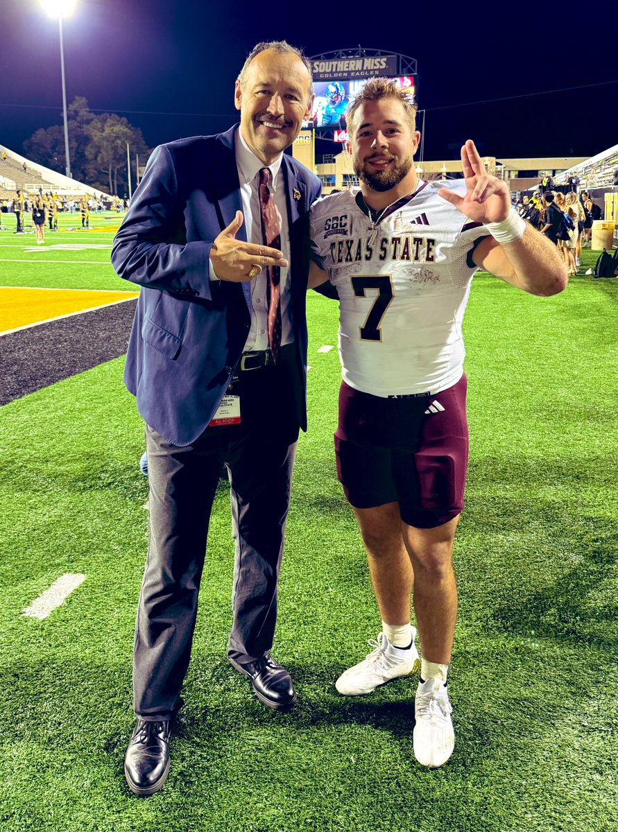 Pretty tidy little weekend for the <a href="/TxStateBobcats/">Texas State Bobcats</a>. Two home wins for <a href="/TXStateMBB/">Texas State MBB</a>, a two-match sweep over the SBC’s top-seeded JMU for <a href="/TexasStateVball/">Texas State Volleyball</a>, an NCAA tourney appearance by <a href="/TXStateSoccer/">Texas State Soccer</a>, and a huge win over west-division leading USM. Plus <a href="/Lincdog4/">Lincoln Pare</a> hit 3K yards!🐾⭐️