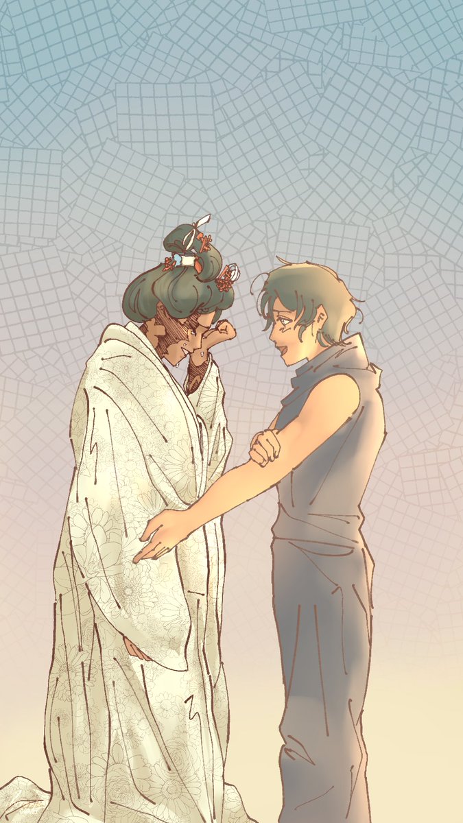 cheronoble's tweet image. it&apos;s your wedding day, so no tears!
#jujutsukaisen #jjk #modulo