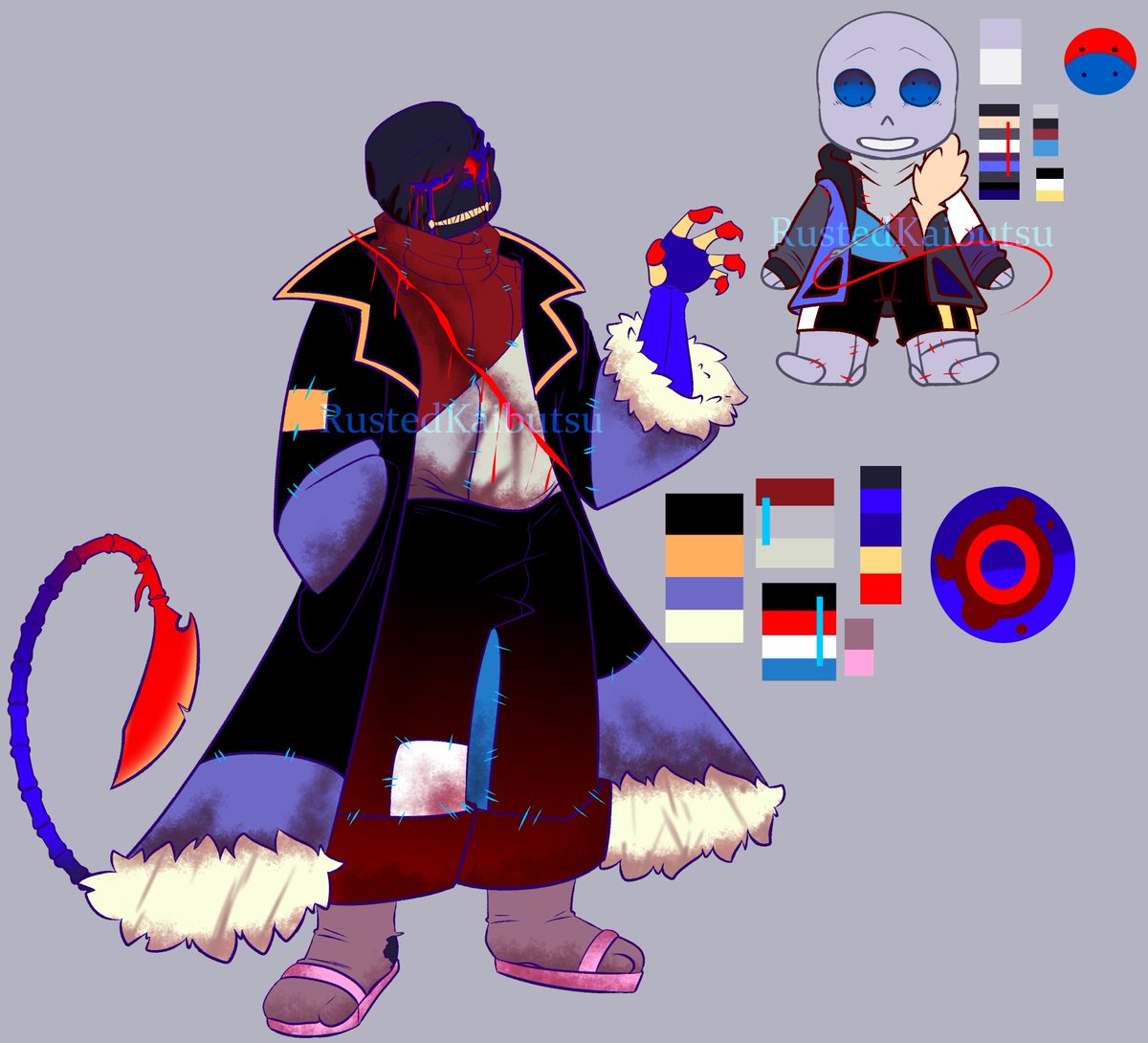 RustedKaibutsu's tweet image. Horror! Error Sans custom for G0R3KN0X on Toyhouse. Was really happy to design an Error for someone.