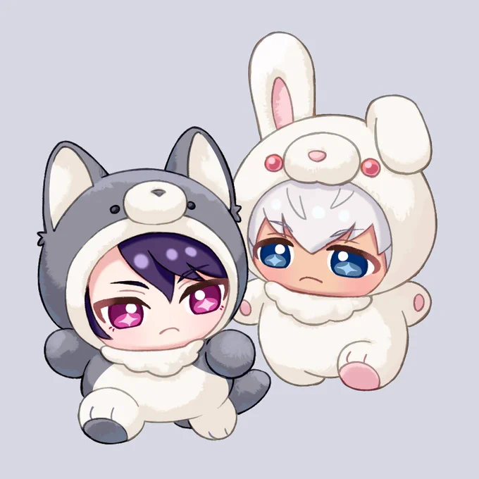 洋館メイドのステッカーと、ブラオスぬいちゃんカードのイラストをアップします