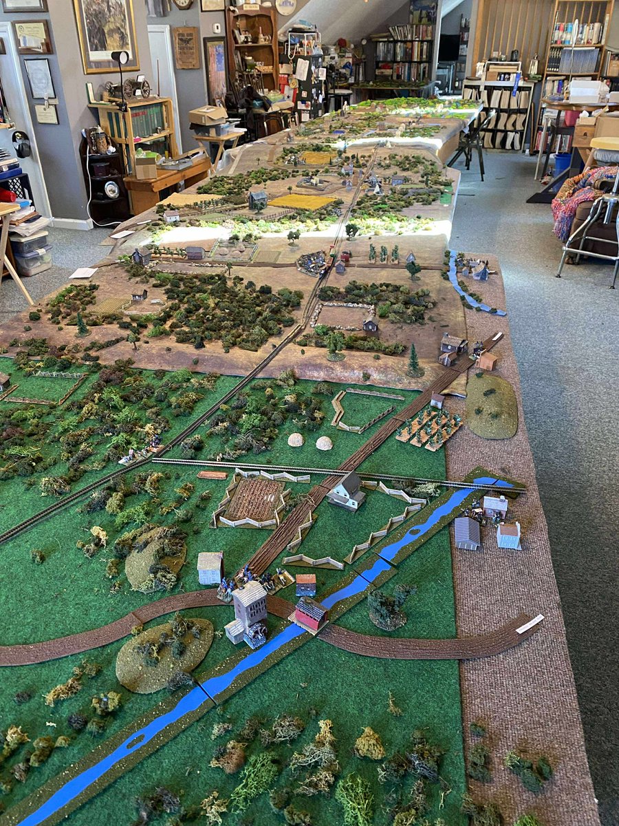 When your 15mm ACW game requires 42 feet of tabletop! Thanks to Norris for the pic!