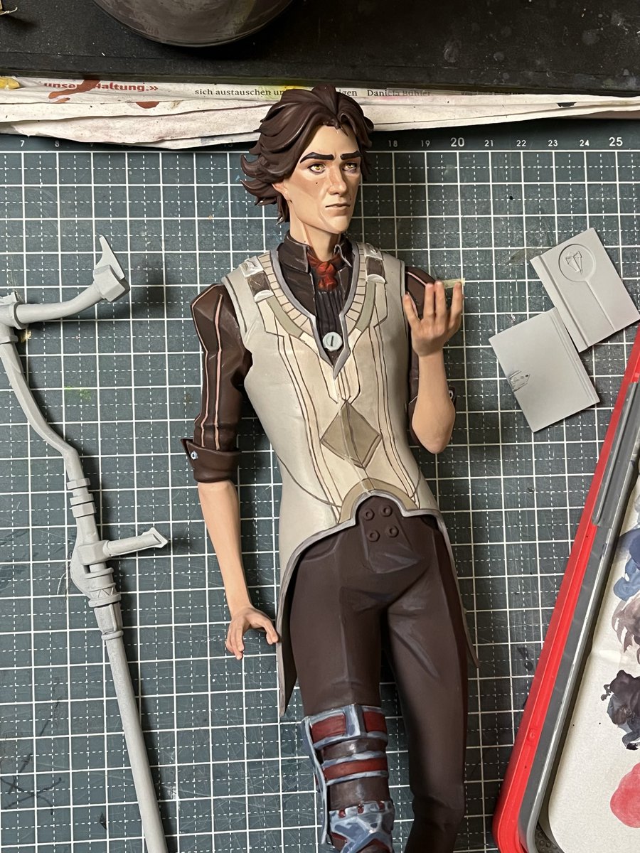 ebash6669's tweet photo. Today I painted Viktor’s leg!
And I broke the book when I put my water jar on it 🥲
I hope glue will save it…

#viktor #arcane #3DPrinting https://t.co/a6R1dIkEh3