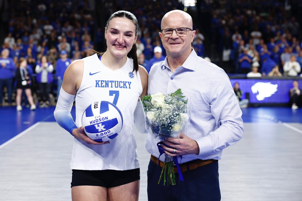 KentuckyVB's tweet photo. Happy Senior Day to you, @evahud12 🥹🫶 

#WeAreUK x #BBN https://t.co/dhkI30auDj