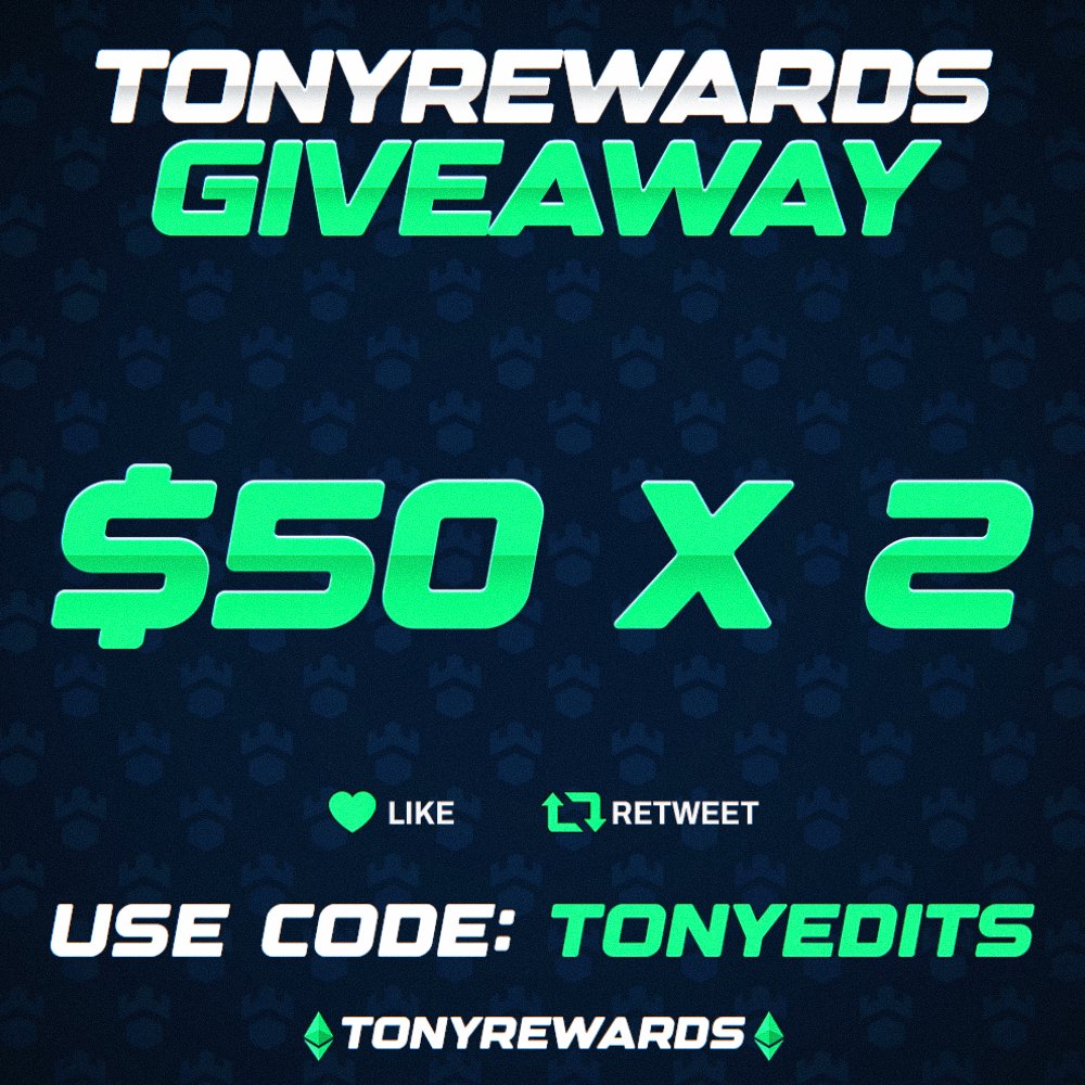 TonyRewards's tweet image. $100 Gamdom Giveaway ($50 x 2)

➡️Like RT &amp;amp; follow @TonyRewards
➡️Have a gamdom account under code: tonyedits
➡️Subscribe &amp;amp; Leave a Like on Todays video! (show proof)

youtu.be/G33c6MelqpU
Rolling sometime next week
