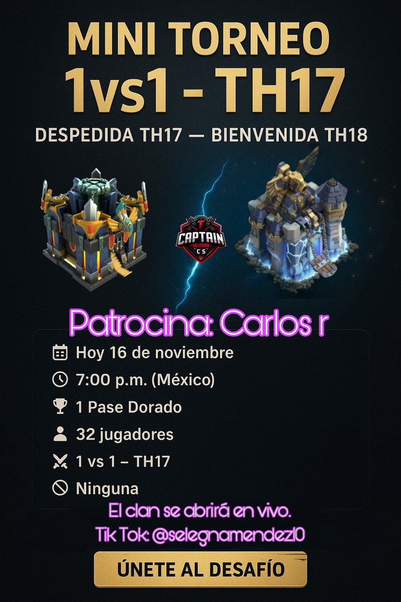 Los invito a mi primer mini!!
Todos invitados 
Tik Tok: tiktok.com/@selegnamendez…
Corre la voz!