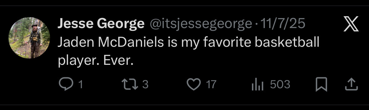 Jesse George tweet media