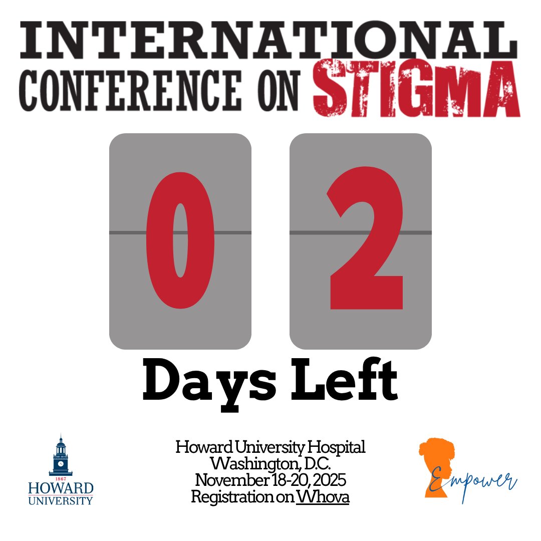WhoCanYouTell's tweet image. Two more days until our conference! Friendly reminder to give yourself grace, patience and the tools to make a better future for yourself. Let&apos;s start with attending the conference. Register here: bit.ly/3LJhkcZ
#ICS2025 #HUStigmaProject #HUEmpowerProject