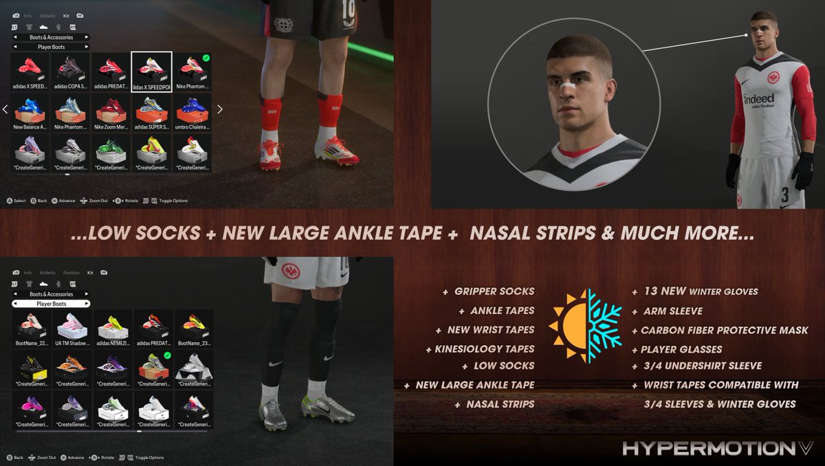 Artisan Bootpack FULL 35.1 [ FC25 - T.U. 21 ]🔥📦

- 658 Shoes in .fifamod format. [ FC25 T.U. 21 ]

📜 List of IDs is in the ZIP file 📦

🔓 Unlock Shoes &amp; GK Gloves + Unlock Tables 📄

➕ Artisan Accessory Pack 2.0 🧳☀❄ 🆕

➕ Artisan GK Gloves 🧤

🗂 LUA Assignments by Faiz
