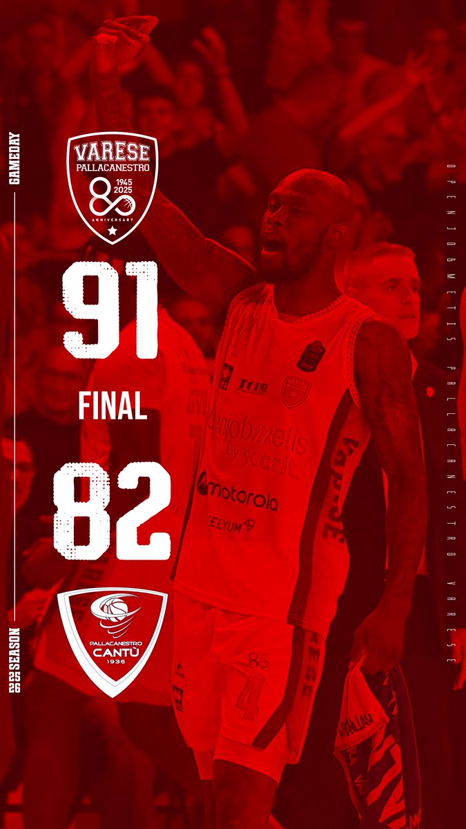 PallVarese's tweet image. Masnago alza forte il volume e noi vinciamo il derby, che bello così ❤️‍🔥

Fino alla fine forza Varese ⬜️🟥

#VarCan #NoiSiamoVarese