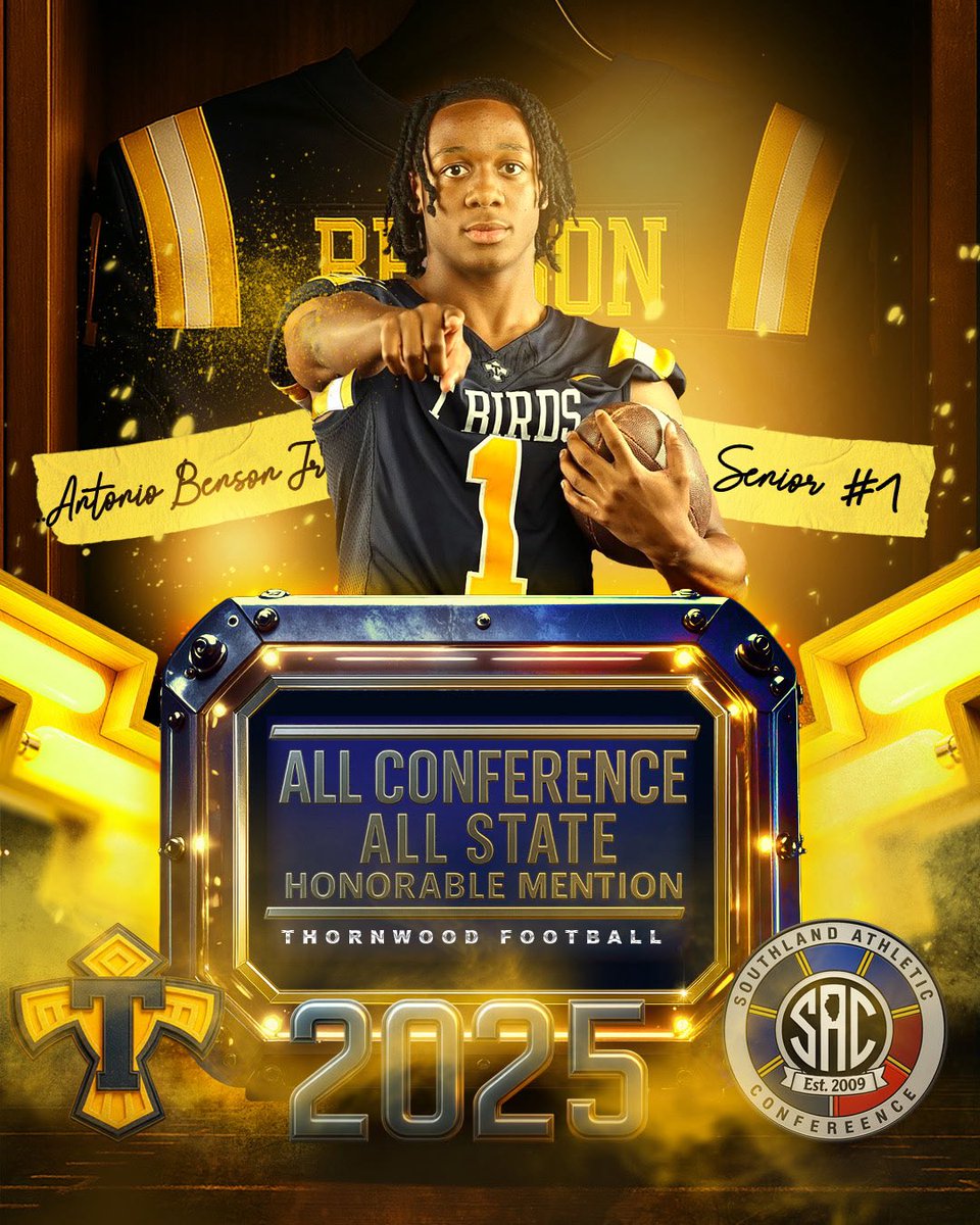 1st Team All Conference 2nd Team All State 
1100+ All purpose yards 10 TD  <a href="/Tdub52/">Tramaine Weaver</a> <a href="/TWTbirdsftball/">Thornwood Thunderbird Football</a> <a href="/ThornwoodAthle1/">Thornwood Athletics</a> <a href="/CoachBrownAK/">AthleticKonnectionTraining</a> <a href="/PrepRedzoneIL/">Prep Redzone Illinois</a> <a href="/SidelinePreps/">Sideline Preps</a> <a href="/offsznbrand/">OFFSZN</a> <a href="/On3Recruiting/">On3 Recruiting</a> <a href="/RivalsHS/">Rivals High School</a> <a href="/247Sports/">247Sports</a> <a href="/NCAAFootball/">NCAA Football</a> <a href="/NCAA_FCS/">NCAA FCS Football</a> <a href="/NCAADII/">NCAA Division II</a> <a href="/NCAADIII/">NCAA Division III</a> <a href="/NAIAFBALL/">NAIAFBALL</a> <a href="/ChiPlayerWatch/">Chicagoland Player Watch</a>