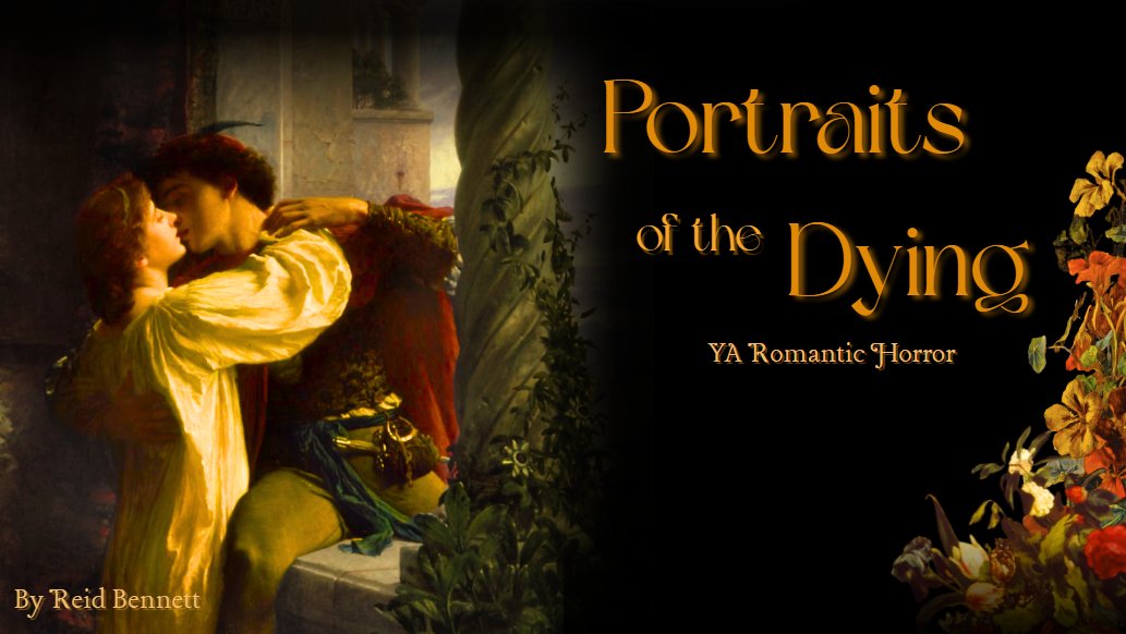 Reid_Bennett_'s tweet image. In celebration of being about halfway through with revisions, here’s a (temporary??) #agentguide to PORTRAITS OF THE DYING!! 
🫀rivals to obsessive lovers
🥀sentient plants 
🔮Renaissance Italy setting 
🕯️dark academia 
💀botanical necromancy
🌙chronic illness and autism rep