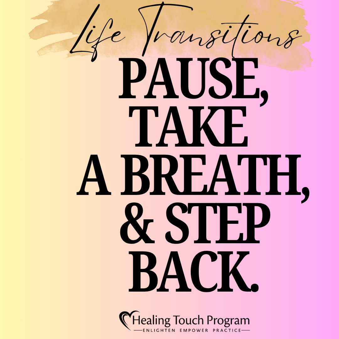 HTProgram's tweet image. Life transitions aren’t just emotional — they’re energetic. 🌿
Pause. Breathe. Step back.
Your energy needs stillness to realign before it can move again. 💚
#HealingTouchProgram #HealingJourney #EnergyHealing