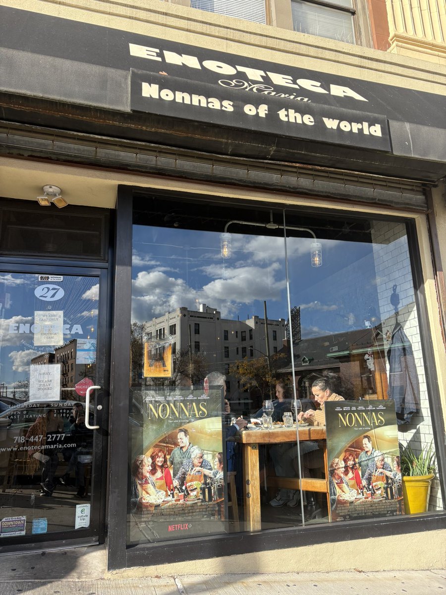 icookandcode's tweet image. I checked out the Netflix Nonna’s of the World restaurant in NYC