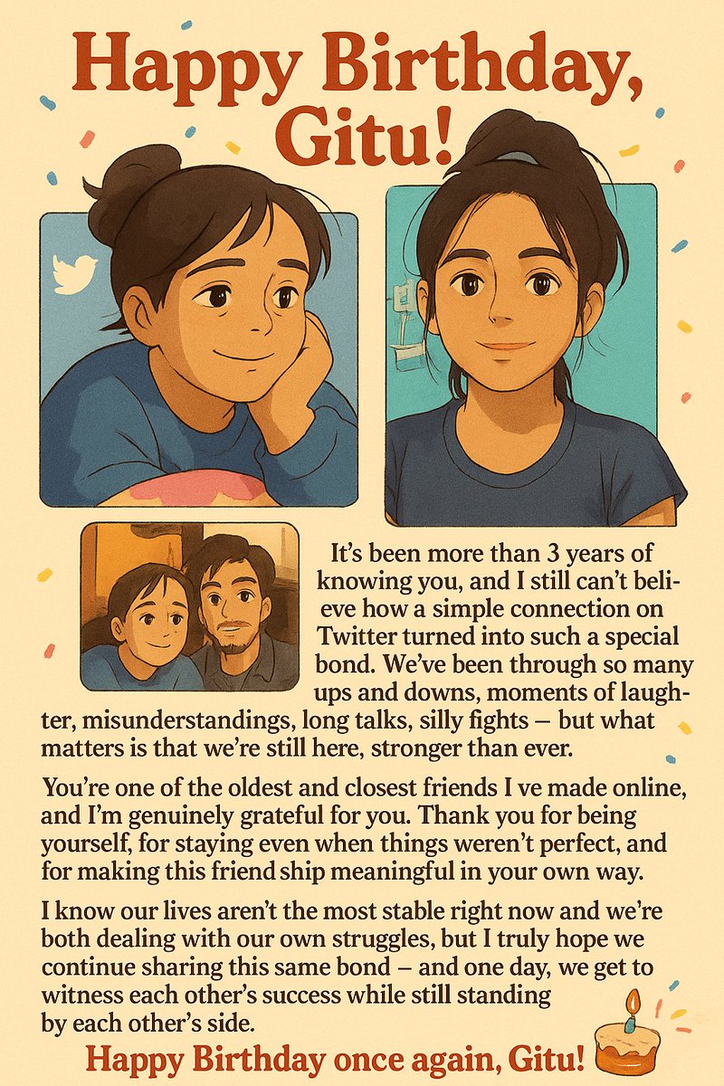 Happy birthday Gitu🌹❤️💙😘