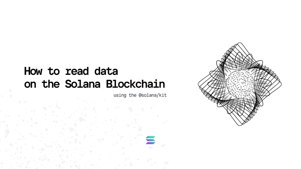 bigjoejs's tweet image. Just published an article

Reading Data on the Solana Blockchain
Using @SolanaKit 

If you’re building on Solana, this guide will help you understand accounts, RPCs, and how data flows on-chain.

how-to-read-data.hashnode.dev/reading-data-o…