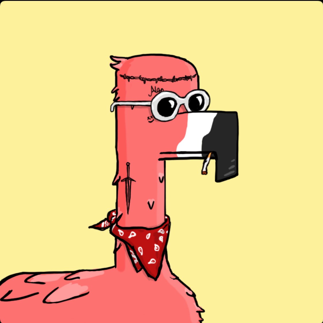 1defini6's tweet image. you are an OG NFT fan. It&apos;s time for you to join the Flamingo Frens family day 1 before the floor price returns to 5,000k $ALGO. 🦩 @yieldling