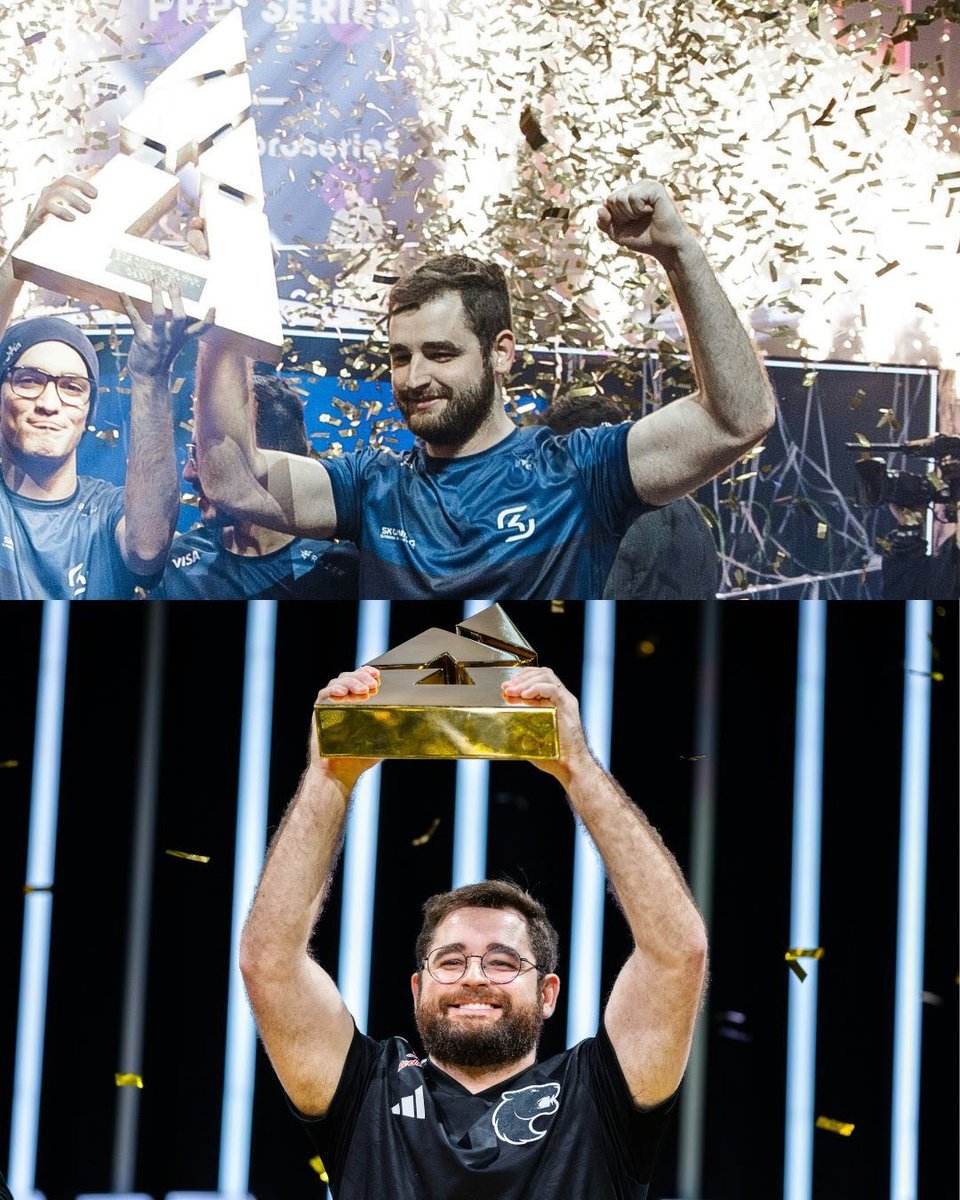 FURIA's tweet image. Oito anos depois, o Brasil é campeão da BLAST novamente. E quem marcou presença nas duas?