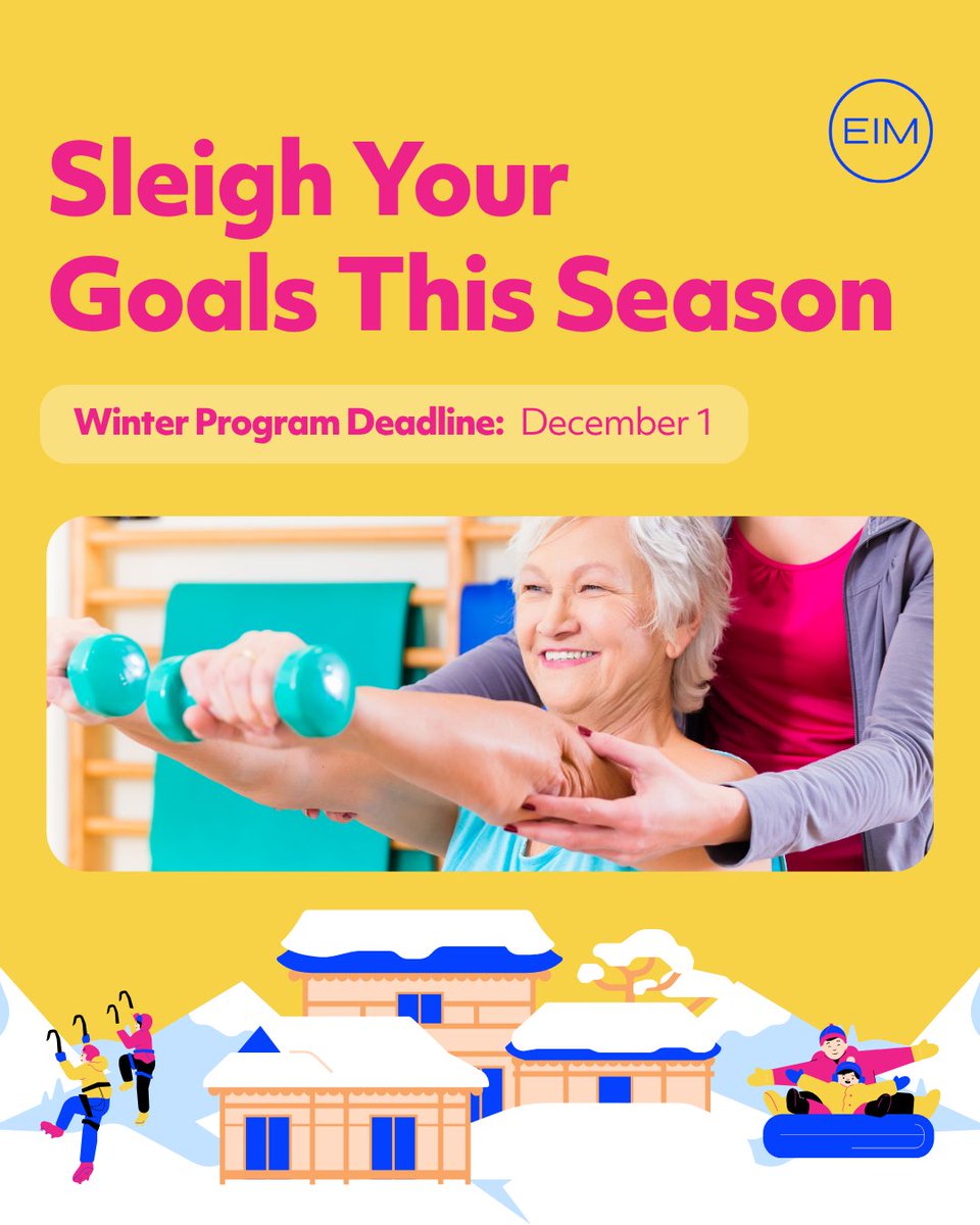 Sled into success this winter!🛷Apply by Dec. 1 to start your journey with an EIM certification or residency. Specialize in your area of passion, grow your skills, &amp; elevate your practice with flexible, evidence-based programs built to advance your career. bit.ly/3TnfX5R