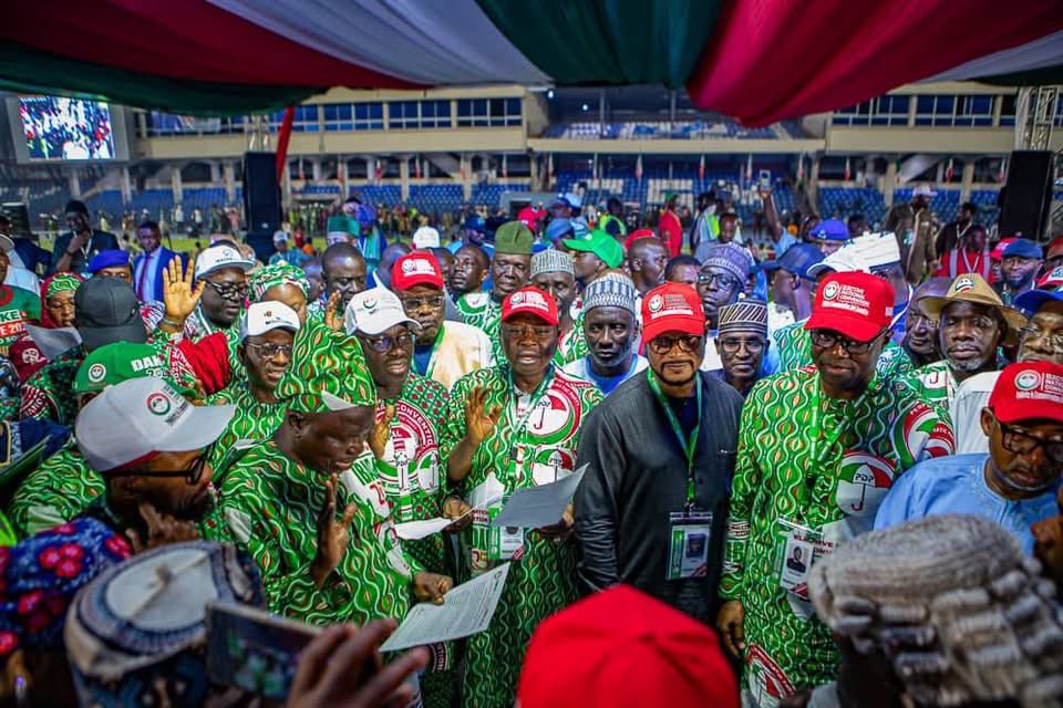 #Ibadan2025: 
<a href="/OfficialPDPNig/">Official PDP Nigeria</a> National Convention Parades Excellence, Showcases Quintessential Leaders, a Masterclass in Leadership and Demonstrates Unmatched Leadership Skills.

Babangida Umar is live in Ibadan, Oyo State. 

The Peoples Democratic Party (PDP) has once again