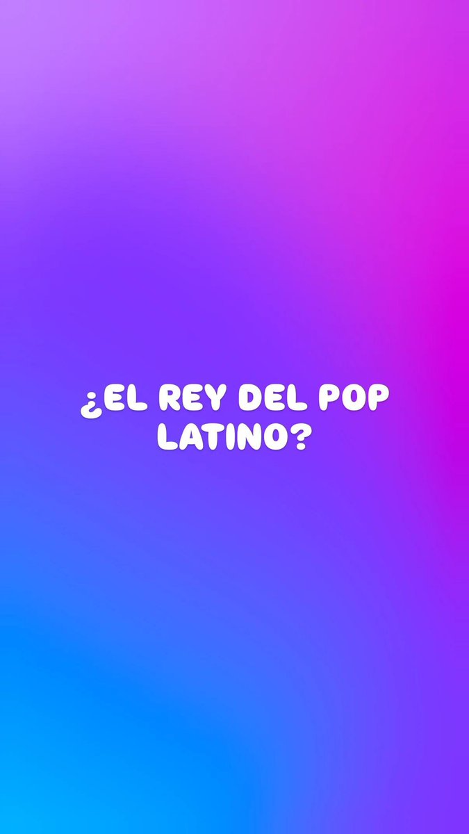 El Rey del Pop Latino es...