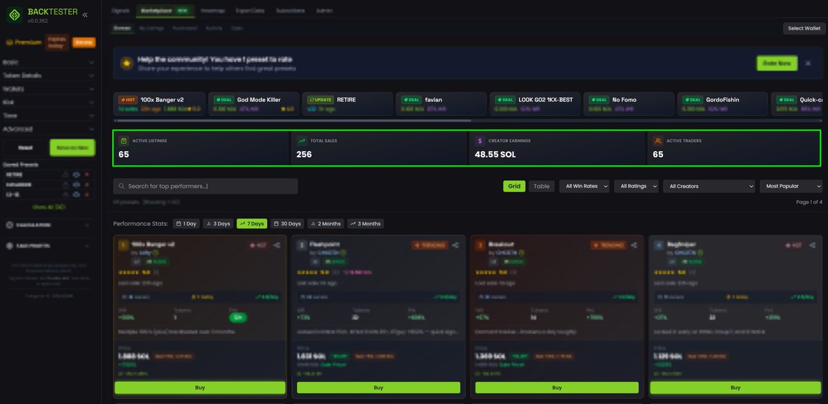Massive step for <a href="/alpha_gardeners/">Alpha Gardeners</a> 🧵

We built the AG Ecosystem so even holders can make money on our Backtester Marketplace.

Holders already earned around 48 SOL for their hard work 🧑‍🌾

Let me explain how everything works ⤵️