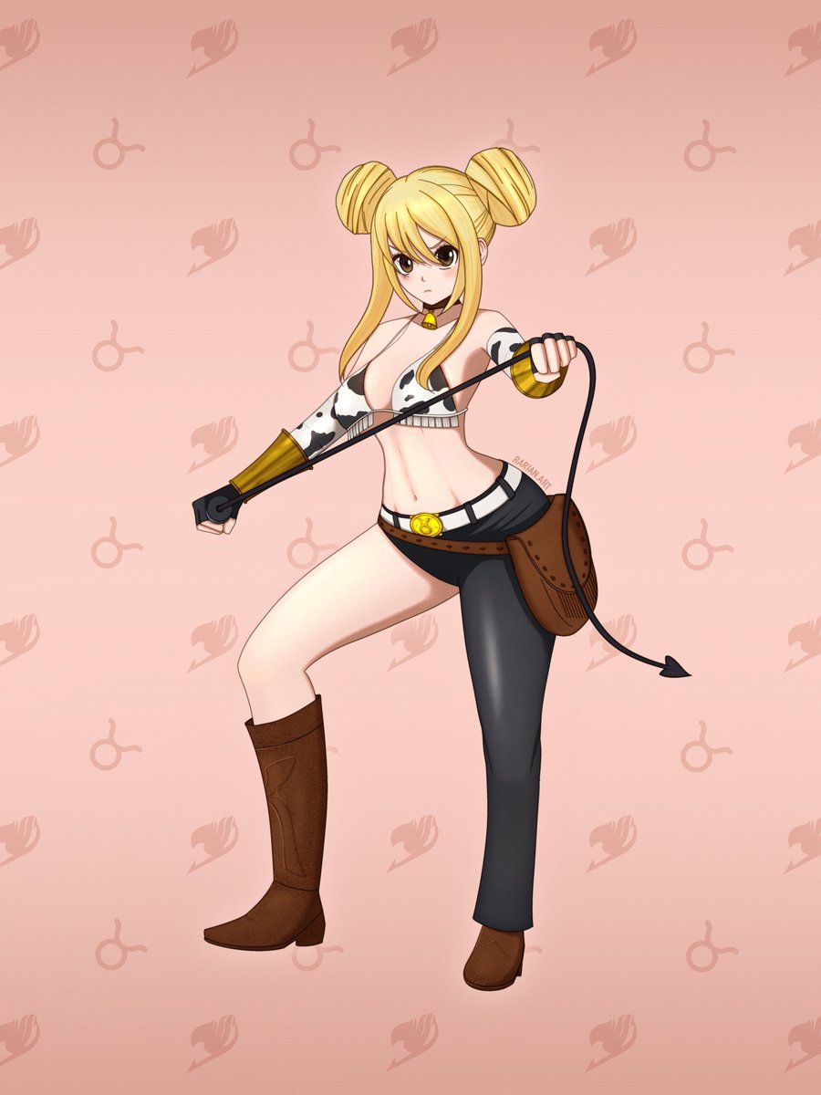 rarianart's tweet photo. I drew Taurus Lucy for a friend a few months ago, figured I'd post them here as well-

#FairyTail #LucyHeartfilia #ArtMoots https://t.co/9h9DCpFR2G