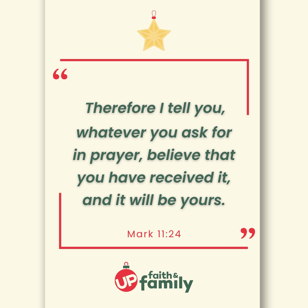 UPFaithFamily's tweet image. A little encouragement for your week: bring your hopes to God boldly — He hears every word. 🙏 

#ScriptureSunday