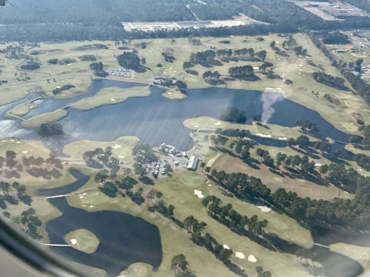 The contrasting forms of Myrtle Beach golf as observed from above …