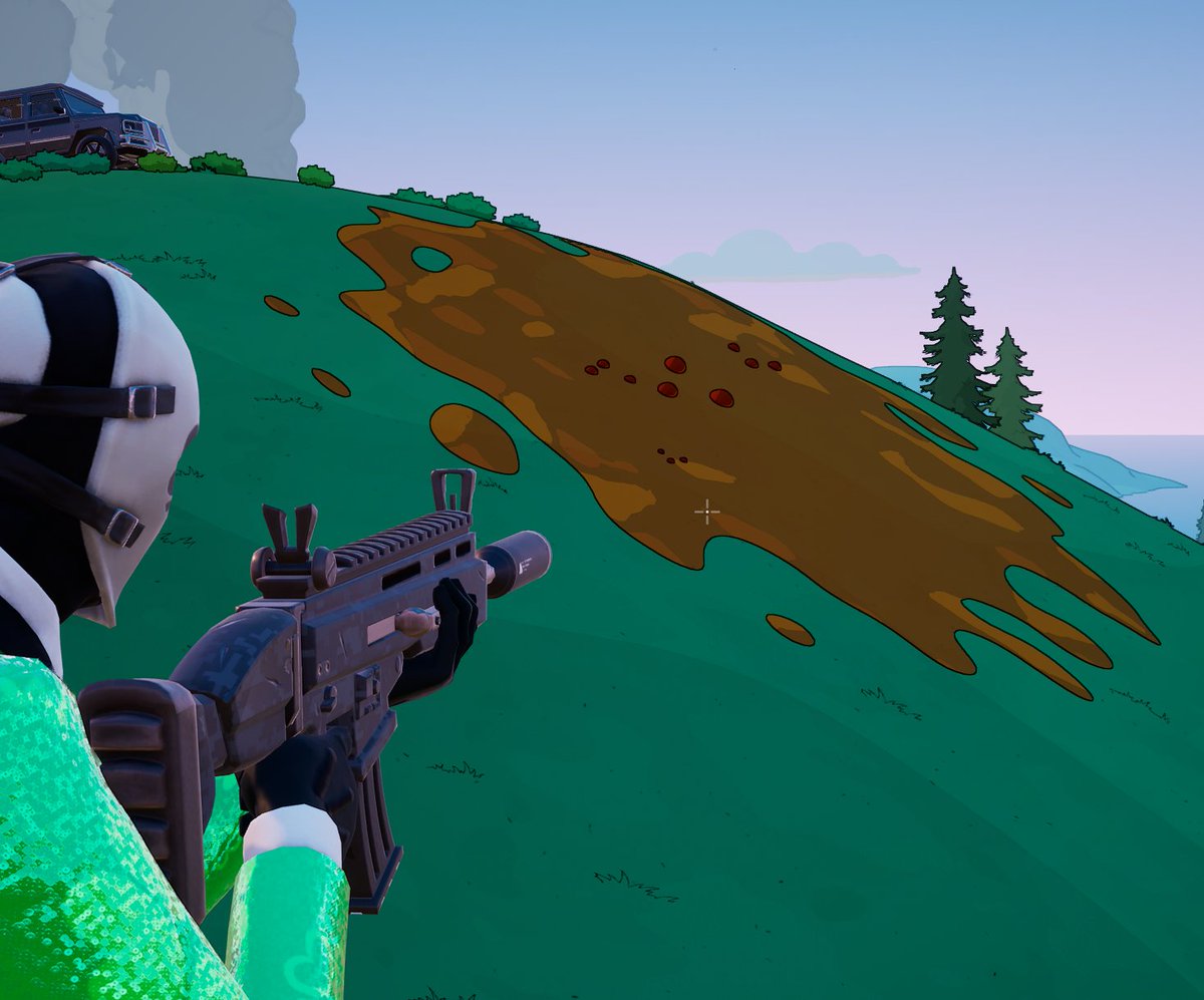 why is there a bunch of fortnite chapter 4 on the map??