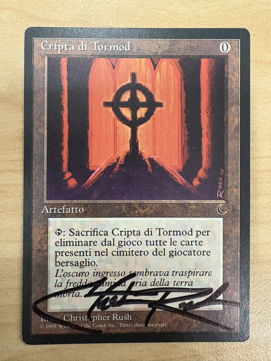 やっぱChristopher Rushのサインはかっこいいな！