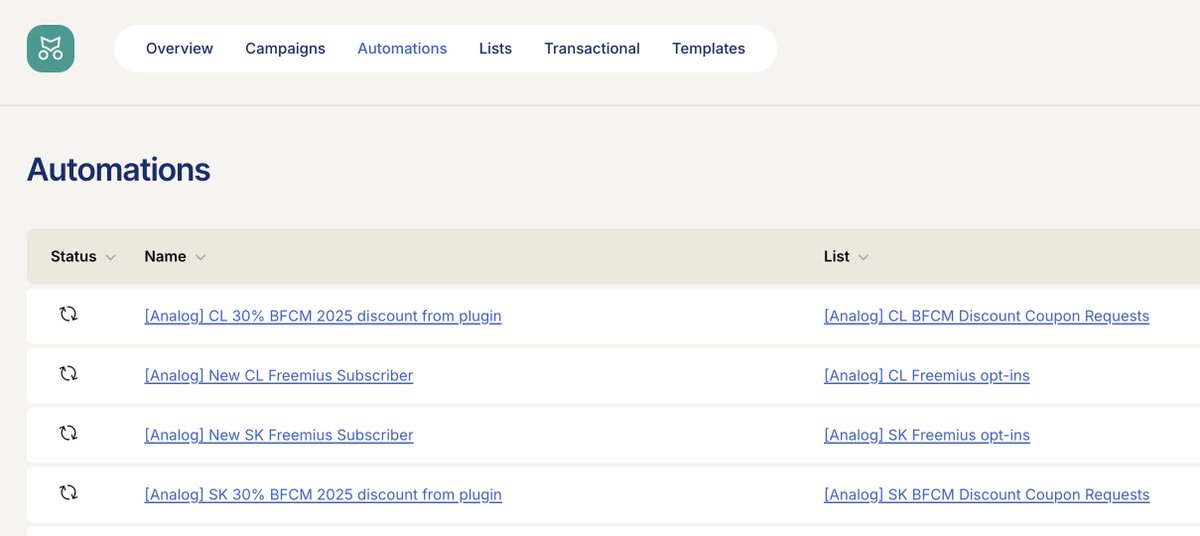 Just finished setting up these email automations for both our products at <a href="/analogwp/">AnalogWP</a> via Mailcoach.
I love the self-hosted version of Mailcoach so much better and like the #WordPress way of doing things.

#buildinpublic #indiedev #indiehackers