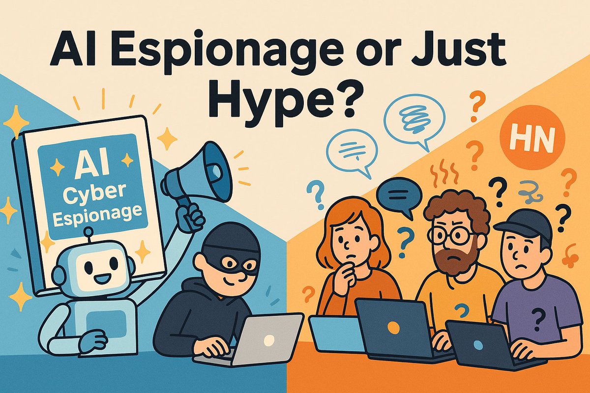 Anthropic이 며칠 전 발표한 "최초로 보고된 AI가 주도하는 사이버 간첩 작전 방해"라는 제목의 보고서는 최근 며칠 동안 Hacker News(HN)에서 널리 비판과 조롱을 받았습니다.
보고서의 핵심 주장