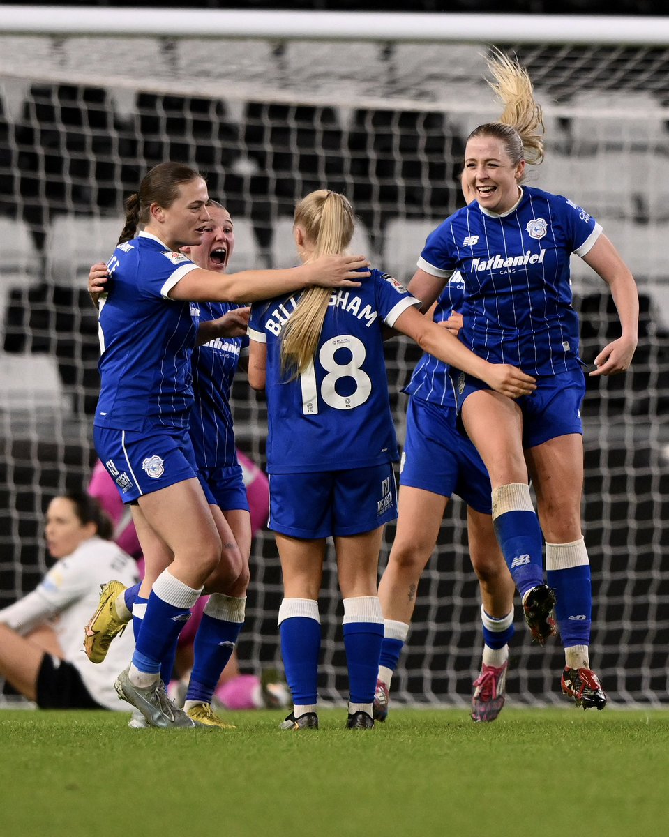 The perfect time for Helen Evans to score her first <a href="/CardiffCityFCW/">Cardiff City FC Women</a> goal 🤌