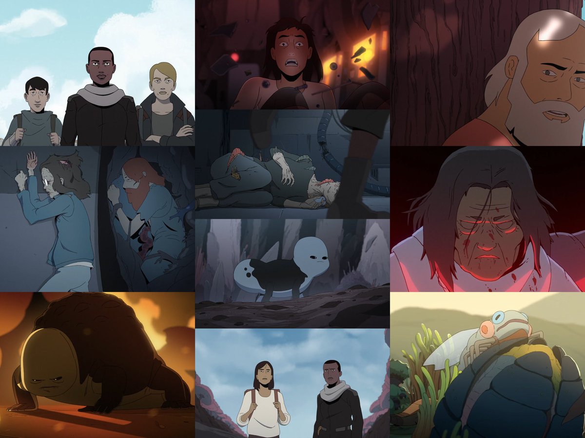 📺 Scavengers Reign ✅

Note : Chef-d’œuvre/10

C’est sans nul doute l’une des plus belles séries d’animation qui existent.
On y suit un groupe de survivants échoués sur une planète inconnue et hostile
Les environnements, les paysages et la diversité des biomes sont EXCEPTIONNELS