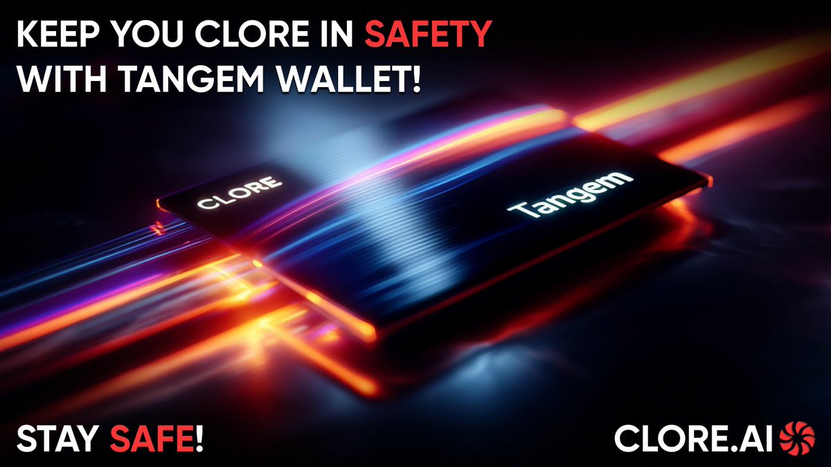 clore_ai's tweet image. Ensuring the safety of your funds is our highest priority. 🔐 With Tangem Wallet, you can securely store your CLORE in one of the most trusted and secure wallets available. Remember, CLORE POH staking is also accessible through Tangem. Give it a try today! #CLOREAI #TangemWallet…