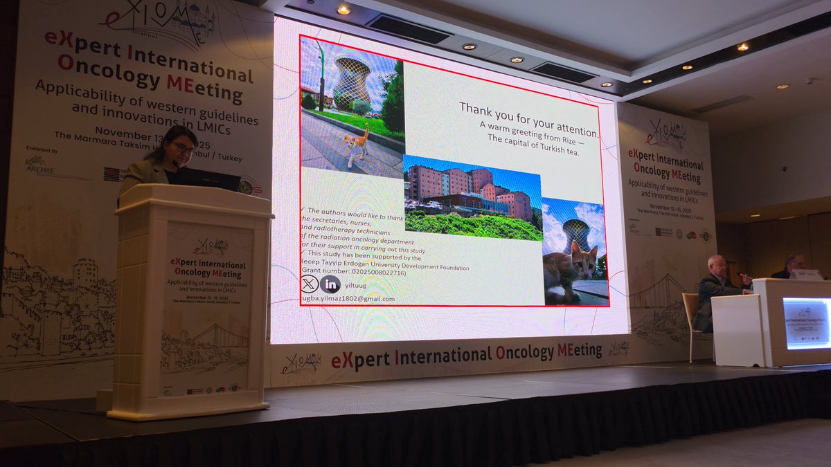 yiltuug's tweet photo. A fruitful 3 days in Istanbul at #EXIOME2025, proudly endorsed by @troddernegi.
Honored to deliver an oral presentation, reconnect with a friend @adelapoite I met at last year’s ASTRO, and exchange ideas with amazing colleagues. Grateful and inspired after a successful conference https://t.co/BvpKqeUBf0