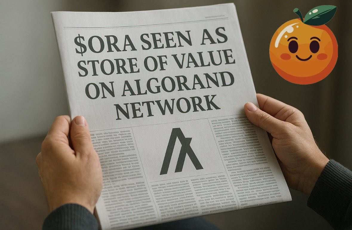 OrangesMeme's tweet image. Everyone’s saying it. 
$ORA 🍊

oranges.meme

#algofam #algorand #storeofvalue #btc