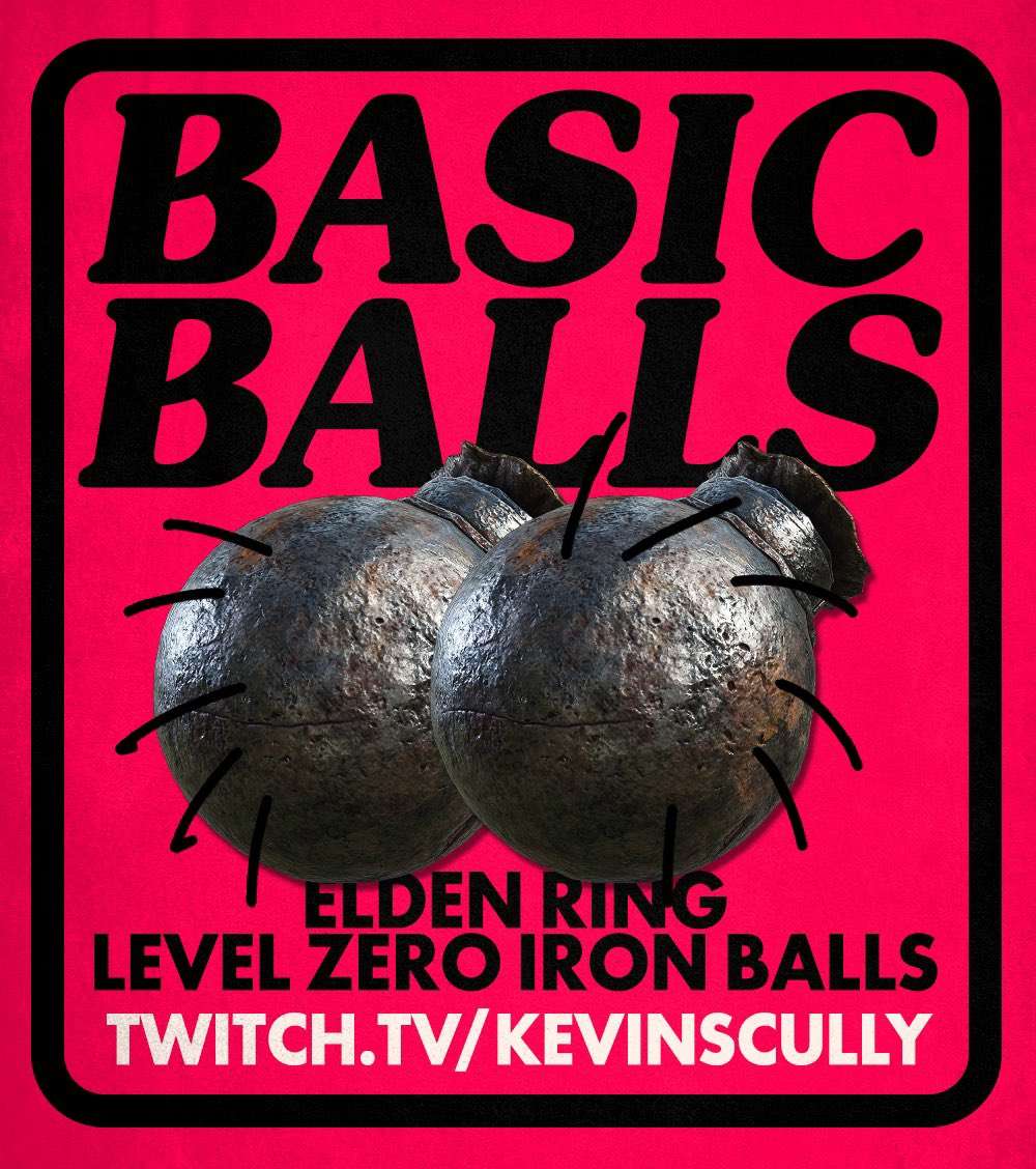 kevinscully's tweet image. Cracking on with the level zero Iron Balls run! 
Radahn has evaded death thus far, we’ll be back for him later. 

SUNDAY 20:00 GMT 

twitch.tv/kevinscully

#ELDENRING