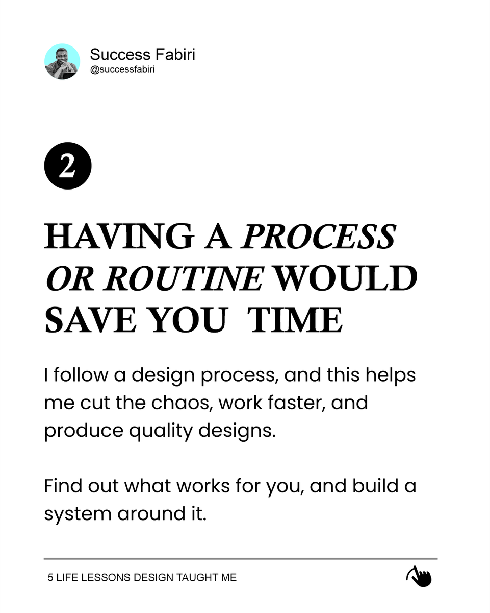 SFabiri's tweet photo. Design isn’t just about aesthetics, it’s about discipline, resilience, and growth. 

Every project, feedback, and iteration has taught me lessons that extend far beyond the screen.

Which lesson resonates most with you? Let me know in the comments 👇 https://t.co/40LaZxNHmL