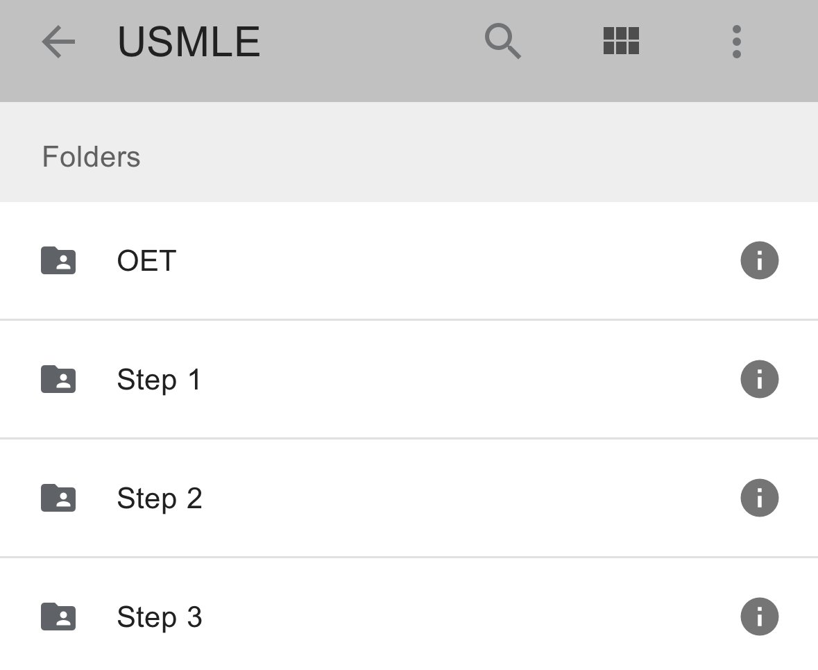 هذا الدرايڤ لا غنى عنه لأي أحد بحضّر لل  USMLE 

drive.google.com/drive/mobile/f…