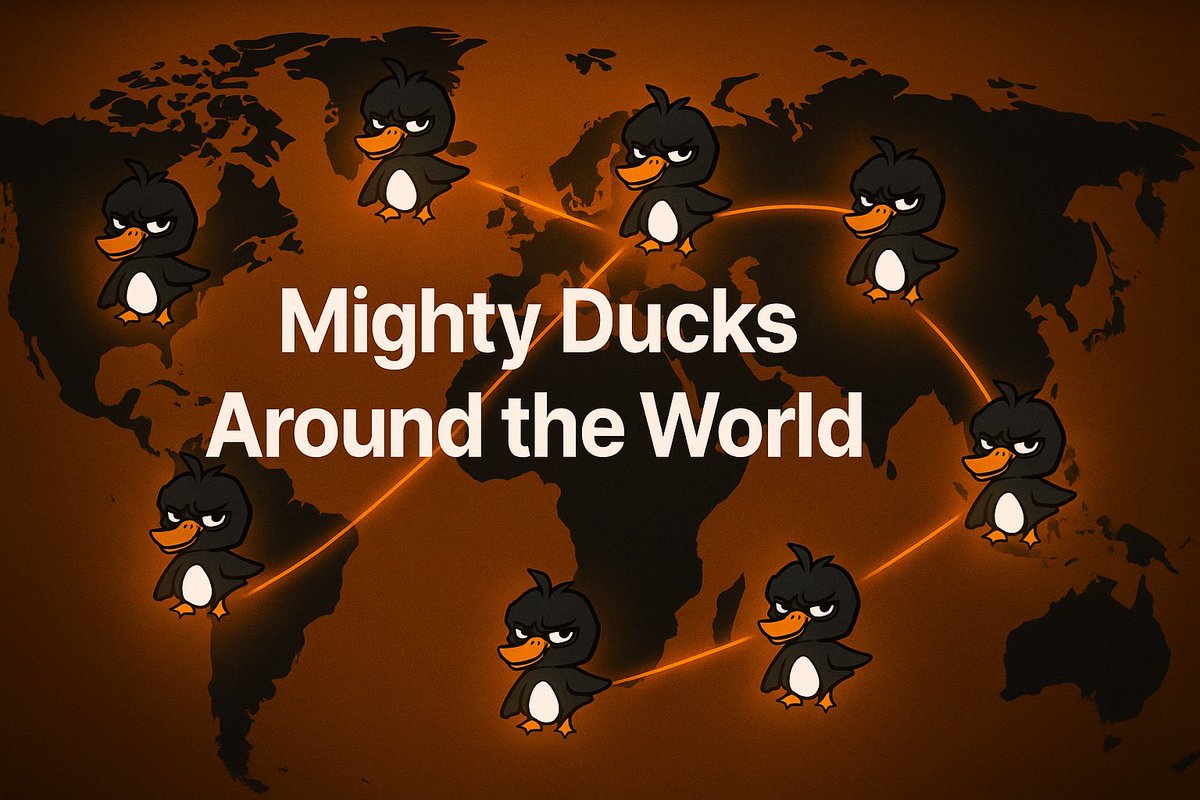 The MoneyMight community isn’t just holding
We are building, expanding, and shaping What a real meme movement looks like.
Where are all the Mighty Ducks from today?
Drop your region below! 🌍🦆
#MoneyMight #MightyDucks #Web3Community
