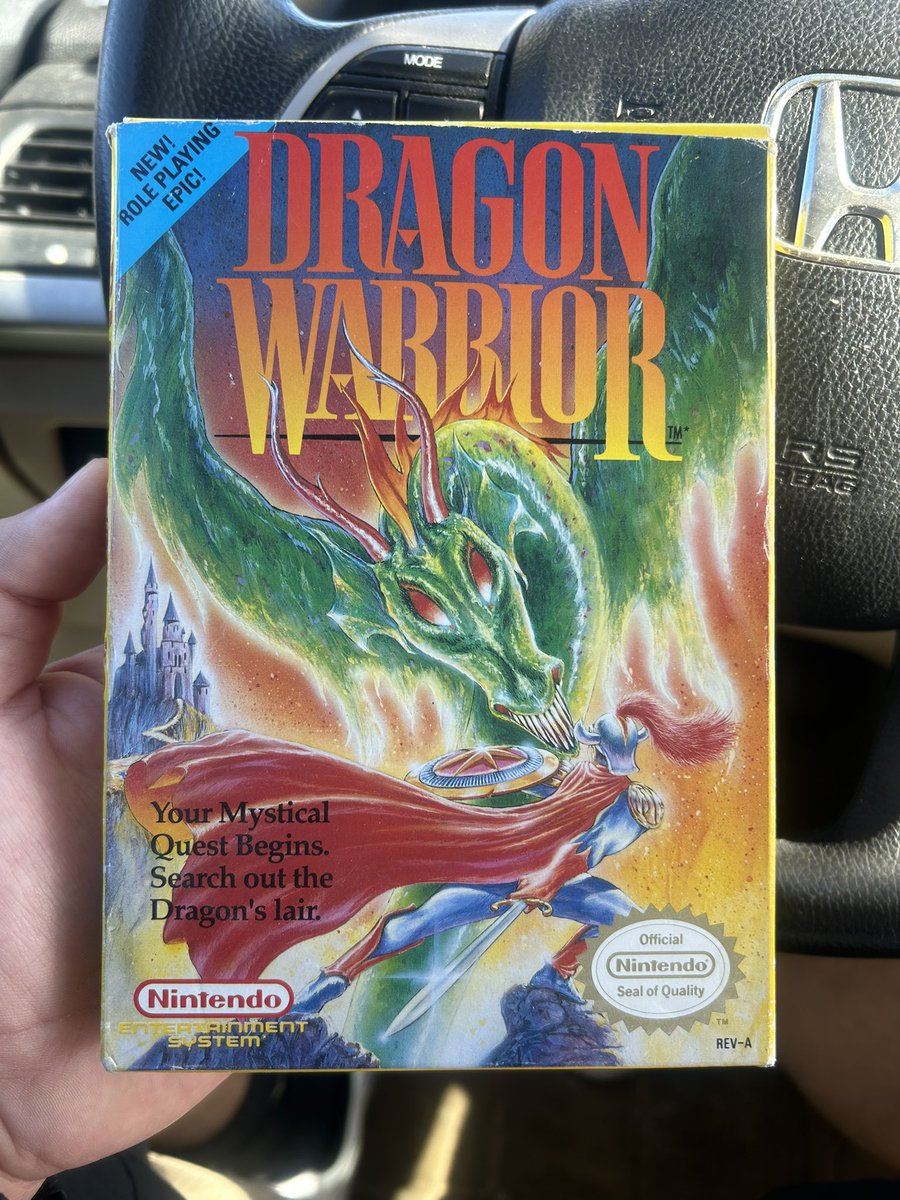 ValorFish's tweet image. Found a copy of Dragon Warrior for $50. I couldn’t pass it up