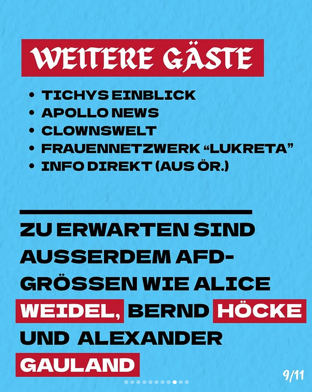 4/4 Die AfD und ihre Jugend will sich mit diesen Akteuren am 29.11. in #Gießen vernetzen: #generationdeutschlandoffiziell