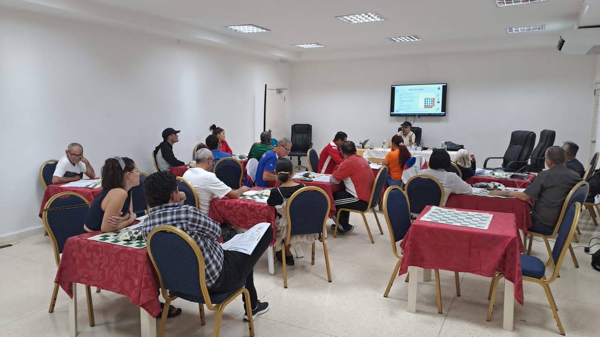 FIDEschoolChess's tweet image. 🇨🇺 The first FIDE Preparation of Teachers (PoT) course in Cuba is underway in Varadero!
Organized by Federación Cubana de Ajedrez with support from FIDE &amp;amp; FIDE América, led by SLI José Francisco Suárez Roa and Mauricio Arias Santana. ♟️