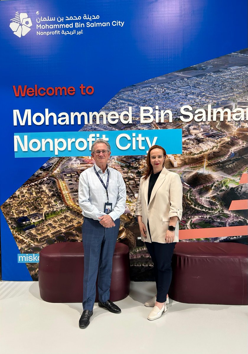 EUintheGCC's tweet photo. @IrinaGusacenko, Chargé d'affaires ad interim, met today the CEO of Mohammed Bin Salman Nonprofit City @miskcity_ksa David Henry &amp; his team to learn more about the work ongoing by @MiskKSA and witnessed the impressive developments underway in MISK City. https://t.co/rLgYRx3fHk